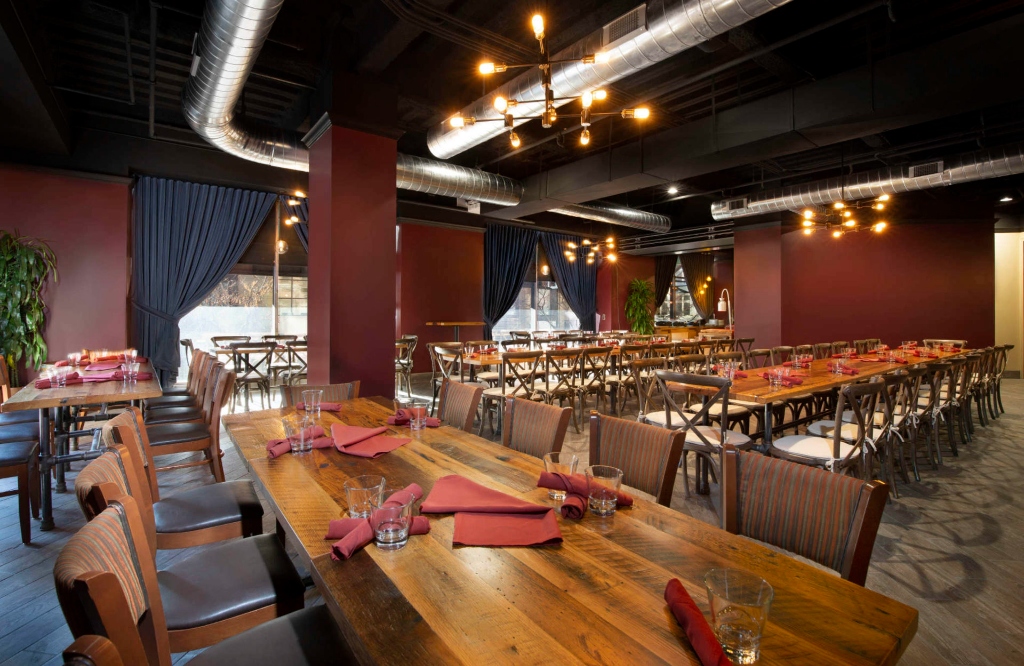 The Wright Room — event space interior dining tables